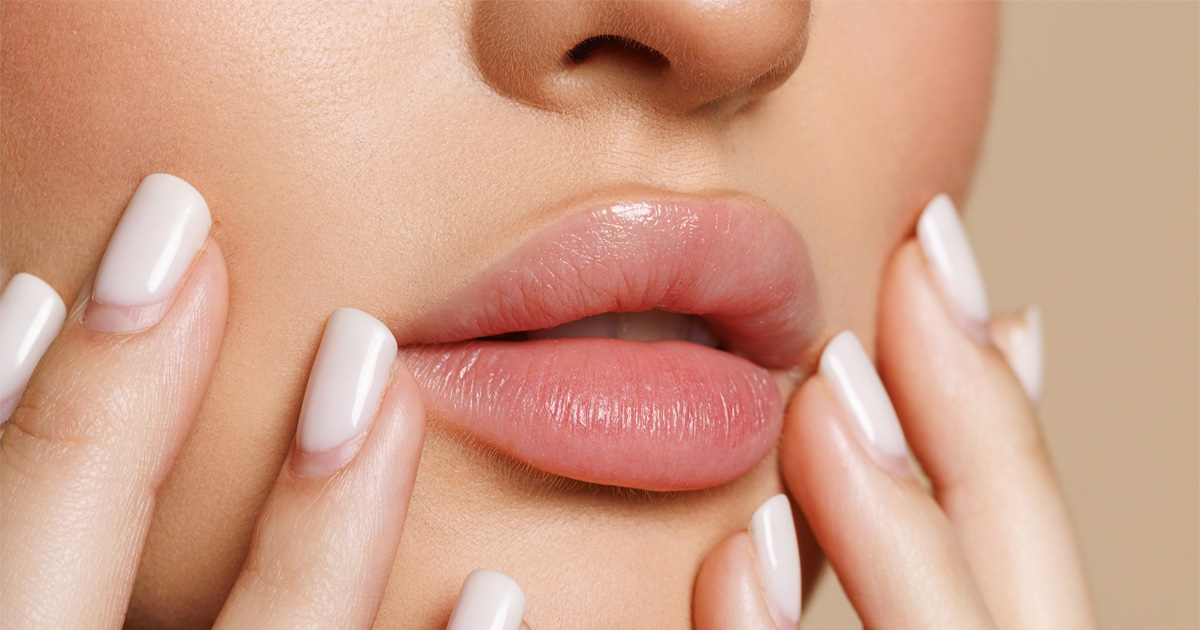 Woman with natural-looking lip fillers and soft cosmetic enhancement results